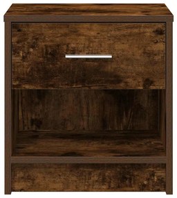 Füstös tölgy színű éjjeliszekrény fiókkal 39x28x41 cm