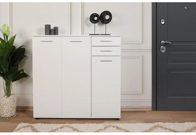 Cipőtároló (cipősszekrény) Adralona 3 (fehér). 1108465