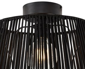 Japandi kültéri mennyezeti lámpa fekete kötéllel IP54 - Jayla