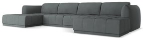 Sötétszürke sarokkanapé Hoku – Makamii