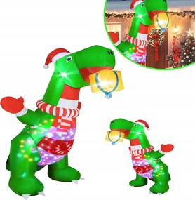 Nagy Elektromosan Felfújható Dinoszaurusz Karácsonyi Kerti Dekoráció 240CM