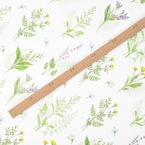 Goldea teflon szövet terítőknek - erdei virágok 160 cm