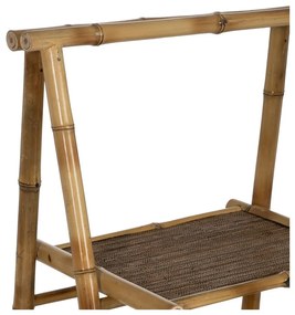 Natúr színű bambusz polcos állvány 48x100x45 cm Manali – Ixia