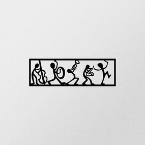 Musicians fém fali dekoráció, 60×19 cm