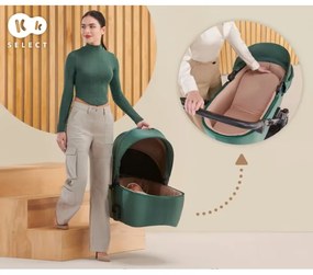 KINDERKRAFT - Kombinált babakocsi 2in1 PRIME 2 zöld