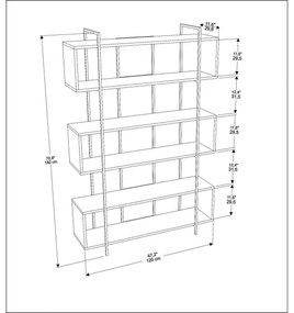 Bruti Green and Black könyvespolc