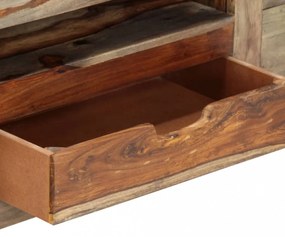 szürke tömör kelet-indiai rózsafa tálalószekrény 100x30x50 cm