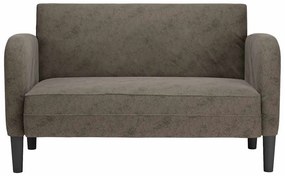 sötétszürke műbőr Loveseat kanapé 110 cm
