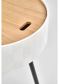 Kávésasztal AURA 45x38 cm fehér/fekete/bézs