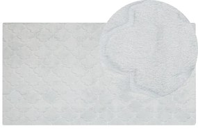 Világosszürke műnyúlszőrme szőnyeg 80 x 150 cm GHARO Beliani