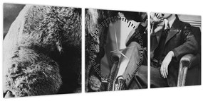 Kép - Cirkusz (órával) (90x30 cm)