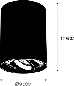 Okos spotlámpa szürke rézzel, GU10 WiFi fényforrással - Rondoo Up