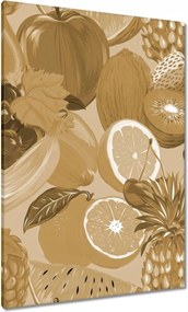 Vászonkép 70x100 Gyümölcsök szépia árnyalatokban