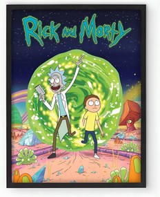 Rick And Morty keretes poszter 30x40 cm Ajándék ötlet