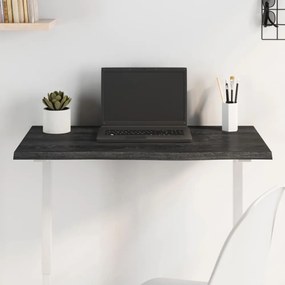 sötétbarna kezelt tömör tölgyfa asztallap 80x50x2 cm