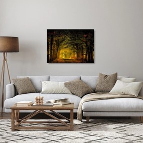 Erdő képe (üvegen) (70x50 cm)