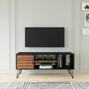 TV asztal/szekrény Tivoli (fekete + barna). 1072687