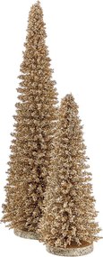 X-MAS csillámló fenyő 45 cm ,arany