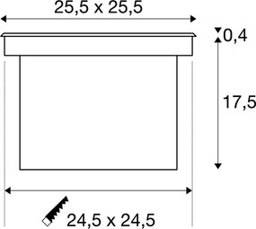 SLV DASAR 229383 Kerti lámpa 1x31W/LED 3000K 1660LM IP65/IP67