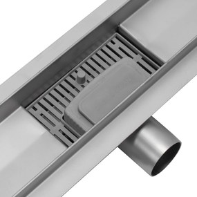 Lineáris lefolyó REA PURE NEO NICKEL BRUSH INOX 60