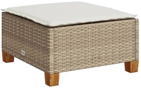 vidaXL szürke polyrattan kerti ülőke párnával 63,5 x 56 x 32 cm