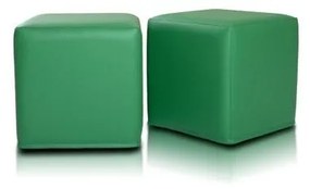 EMI kicsi kocka alakú zöld műbőr babzsákfotel