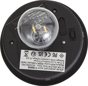 Modern kültéri oszlop zöld színben, bordázott üveggel, LED szolár IP65 - Ribble Mushroom