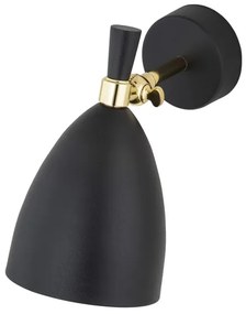 Argon 4701 - Fali lámpa CHARLOTTE 1xE27/15W/230V fekete/arany
