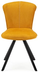 Sárga étkezőszék szett 2 db-os Simbra – Marckeric