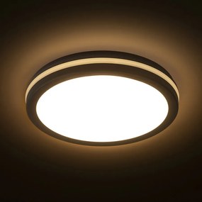 RENDL SONO 30 felületre szerelhető fekete műanyag 230V LED 30W IP65 3000K 4000K 6000K