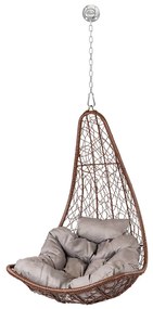 Natal Easy kerti függőfotel barna rögzítő készlettel