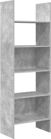 vidaXL betonszürke szerelt fa könyvszekrény 60 x 35 x 180 cm