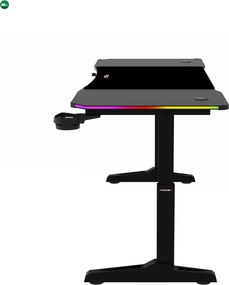 LUMEN RGB LED gamer asztal 140 × 60 cm