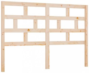 tömör fenyőfa ágyfejtámla 141 x 4 x 100 cm