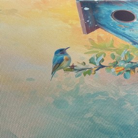 Kép - Madárház, akvarell (70x50 cm)