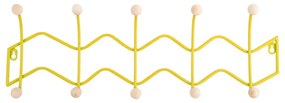 Sárga fém fali fogas 61 cm Zig Zag – PT LIVING