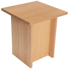 Tárolóasztal tölgyfa dekorral 35x35 cm Straight – Hübsch