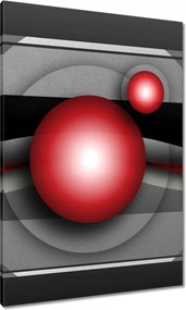 Vászonkép 70x100 Vörös gömbök Absztrakt