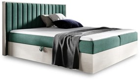 ELIE 2 franciaágy + fedő, 200x200, nordic teak/faro 7