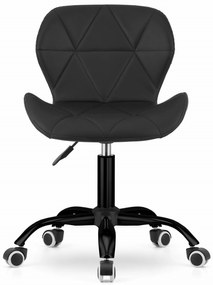 AKCIÓ Fekete irodai szék NOTO ökobőrből II. osztály