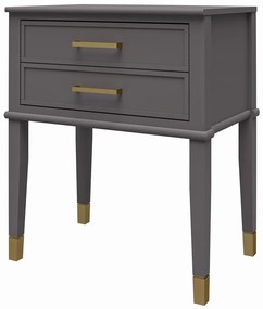 Sötétszürke éjjeliszekrény Westerleigh – CosmoLiving by Cosmopolitan