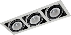 Italux ALESSO GL7116-3-54W-WH+BL Beépíthető spotlámpa 3x54W/LED 3000K 4100LM IP20