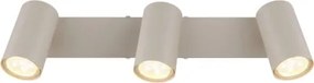 Globo 57911-3SA Mennyezeti lámpa, fém homokszínű, fehér, forgatható/dönthető, HxSzxM: 410x60x120mm, 3x GU10 35W 230V izzók nélkül