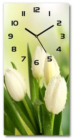 Négyszögletes fali üvegóra Fehér tulipán pl_zsp_30x60_c-f_34973360