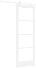 Csúszóajtó Fehér 73.5 x 198.5 cm Fa és fém