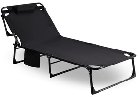 Kempingágy Fekete VENUS