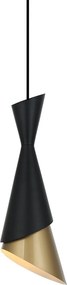 Italux modern függeszték malia fekete arany itxpnd-85949-1 bk+gd
