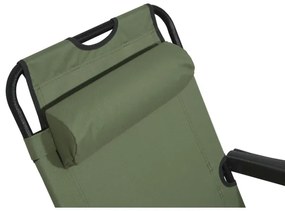 Összecsukható állítható szék zöld/fekete