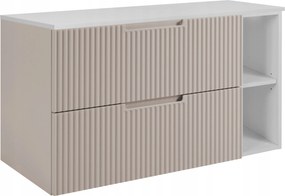 Fürdőszoba szekrény Mosdó Alá 100 kasmír fehér divatos Mdf Frontok