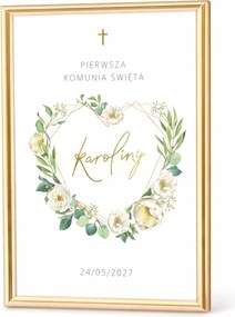 AsztaltÁBLA I. Szentáldozás Geometrikus szív (+arany keret)